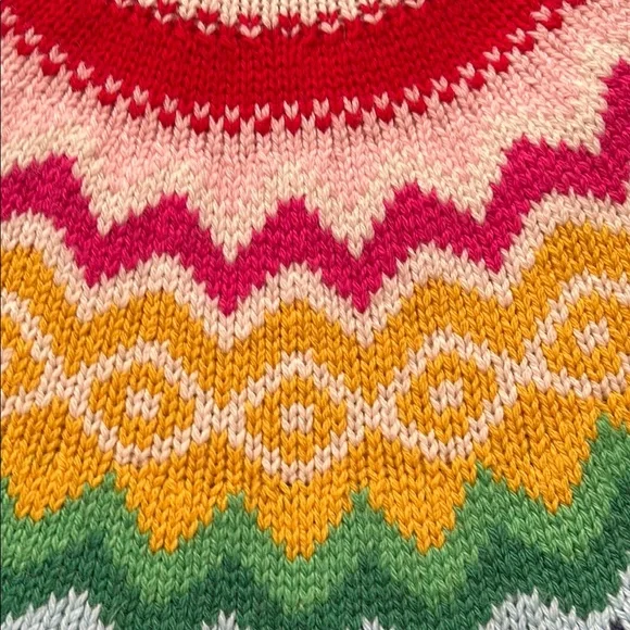 Boden Colorful Chevron Women's Sweater size US 10, UK 14 - Picture 4 of 6